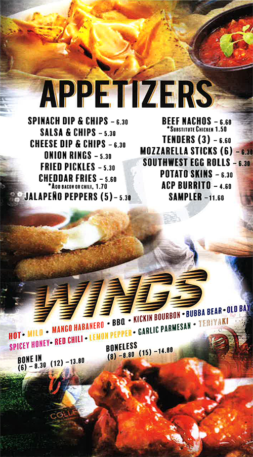 MENU PAGE 2 -6 17 26 MENU PAGE 2 -6 17 26